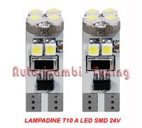 2 LÁMPARAS T10 24V W2,1X9,5D 5LED SMD 6500K CANBUS PARA CAMIÓN IVECO MAN SCANIA