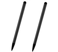 2 lápices capacitivos negros para pantallas táctiles, lápiz capacitivo universal, dispositivos de pantalla táctil capacitiva, compatible con iPad, teléfonos inteligentes con pantalla táctil