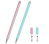 2 lápices capacitivos para Samsung Galaxy Z Fold 7 universal de alta sensibilidad S Pen (rosa + azul 2)