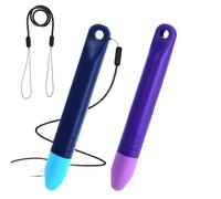 2 lápices capacitivos para tablet para niños, lápices capacitivos para pantallas táctiles con ataduras, lápiz capacitivo antirrodadura para niños, lápiz capacitivo compatible con todos los