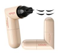 2 lápices de ojos de doble cabeza con sello giratorio, resistente al agua, sello marrón, ojo de gato natural para fiestas, viajes, días de trabajo, bodas