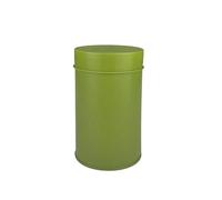 2 latas de té portátiles con tapa doble sellada, resistentes a la humedad, hojalata redonda, regalo creativo Para Té(Green,S)
