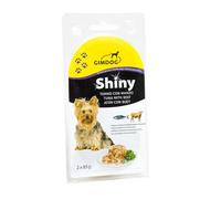 2 latas x 85 g GimDog Shiny atún y buey comida húmeda para perros