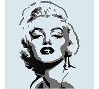 2 Layer Marilyn Monroe Arte y Decoración Estarcido Famoso Placa Frontal de Pared Pintura a Medida Acabados Muchos Artículos/Superficies Artesanía Del Hogar Reutilizable