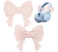 2 Lazos de Silicona para Auriculares, Bonitos Accesorios Decorativos para Mujeres y niñas, Kit de Lazos fáciles de Instalar, Lazos sin Herramientas para Diademas, Regalos Divertidos para oyentes de