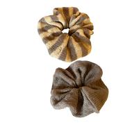 2 lazos elásticos para el pelo con rayas antideslizantes, cómodos para uso diario, accesorios coloridos para mujer, accesorios antideslizantes