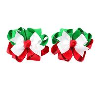 2 lazos para el pelo de Navidad para niñas y mujeres, decoración de peinado