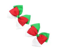 2 lazos para el pelo de Navidad para niñas y mujeres, decoración de peinado