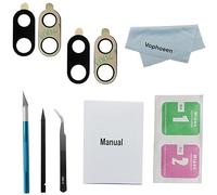 2 lentes de cristal originales de repuesto para cámara trasera para Google Pixel 7A con adhesivo preinstalado y kit de herramientas de reparación de teléfono + manual de instalación (para Pixel 7A)