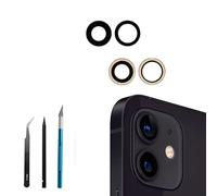 2 lentes de repuesto para cámara trasera de 12 mini/12 con kit de | Sapphire 12Mini - Lente de cámara trasera para iPhone 12Mini, lente de cámara trasera de zafiro 12 para iPhone 12