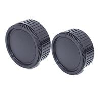 2 Lentes Traseros Cap+2 Piezas Tapa Cuerpo Compatible con L M-Mount para Ricoh A12 LM M3, M2, M1, M4, M5, CL, M6, MP, M7, M8, M9(2 Juegos)