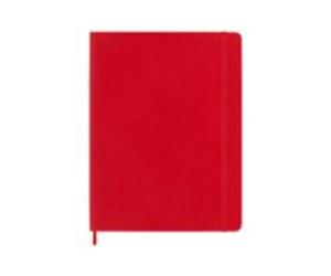 2 Libreta Clasica Tapa Blanda Rojo Escarlata Xl Lisa