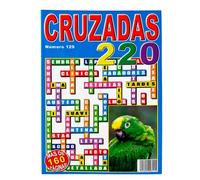 2 Libros de Cruzadas Pasatiempos | Pasatiempos en Español | Cuaderno de Crucigramas y Palabras Cruzadas | Más de 160 Páginas | 220 Juegos por Libro | Edición Nº 129