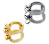 2 ligaduras de clarinete, ligadura de boquilla de clarinete, B plana con tornillos ajustables, accesorios de boquilla de ligadura de clarinete, accesorios para boquilla de clarinete, instrumento de