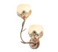 2-Light Wall Lantern, Wall Sconce Light Fixtures, Bedside Wall Mounted Wall Lamp with Glass Shade, Mid Century Branches Leaves Home Decor Lighting Fixture For Bathro