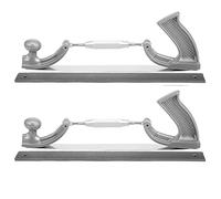 2 limas de pulido ajustables para carrocería de coche, con dientes curvados, de acero (tamaño mediano)