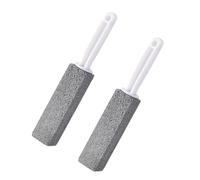 2 limpiadores creativos de piedra pómez con mango cómodo, adecuado para inodoros que eliminan la cal y el óxido