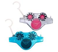 2 limpiadores de cadenas de bicicleta, cepillos giratorios automáticos, lavadores de bicicletas para una limpieza eficiente, apto para la mayoría de bicicletas, herramientas de mantenimiento de