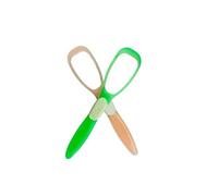 2 limpiadores de lengua de plástico, raspador de lengua, limpiador de lengua, removedor de mal aliento, cuidado bucal, cuidado dental (verde y naranja (grande))