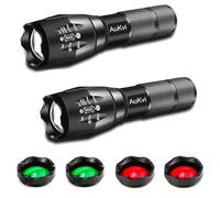 2 linternas tácticas de alto lúmenes Taclight Pro COB LED como se ve en la TV, linterna impermeable con 6 modos, función de zoom, base magnética, ideal para acampar al aire libre, emergencia en el