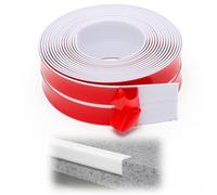 2 listones blandos flexibles de 2 cm x 4 m, protección de cantos autoadhesivos, rollo impermeable, fácil de cortar para puertas, ventanas, paredes, cocina, ideal para bricolaje y renovaciones