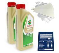 2 Litro castrol edge A3 / B4 0W40 0W-40 LL-01 229.3 229.5 A40 15AF5F Aceite Kit