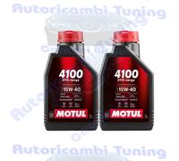 Motul Aceite de motor 4100 Syn Nergy 15W-40 ACEA A3/B4 API SP Semi-sintético 1 L