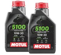 2 Litros Aceite Motor MOTUL 5100 10W30 4 Tiempos MA2 Sintetico-X Scooter Honda