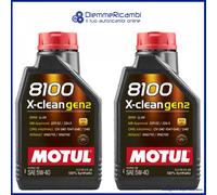 MOTUL 8100 X-Clean 5W40 Totalmente Sintético Aceite de Motor 1Liter Botella