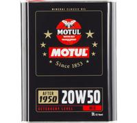 2 Litros Motul Clásico Oil 20W50 Aceite Mineral para Coche Históricas De 1950>