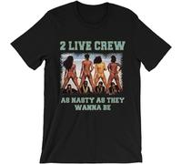2 Live Crew T Shirt As Nasty As They Wanna Be Uncle Luke Miami Bass Black XL