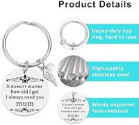 2 Llaveros Creativos, Material Metálico De Acero Inoxidable, Cole Simple Y Portátil, Llavero De Amor, Joyería Conmemorativa De Acción De Gracias.