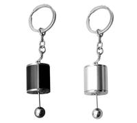2 llaveros creativos para cambio de marchas, llavero de cambio de coche multicolor, llavero de aleación de metal, utilizado para bolsos, llaves, colgantes de bricolaje, unisex., marrón, no