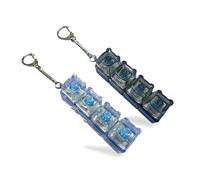 2 llaveros de juguete para ansiedad con teclado de oso pequeño, haz clic en el teclado para aliviar el estrés, juguete divertido, teclado compacto para la ansiedad, para oficina, estudio