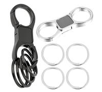 2 Llaveros De Metal Creativos, Llaveros para Hombre, Llaveros De Coche, Llaveros Desmontables, Materiales De Llavero DIY, Llaveros De Liberación Rápida