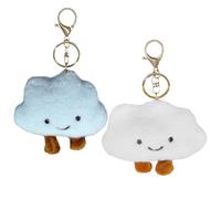 2 Llaveros De Nube De Felpa, Lindos Llaveros De Nube, Llaveros Coles, Llaveros Creativos, Coles De Bolso para Niñas, Lindas Decoraciones para Bolsos