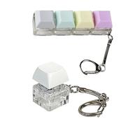 2 llaveros de Teclado, llaveros de Cuatro Teclas, llaveros de una tecla, Juguetes de Teclado para Dedos, llaveros de Teclado para niños