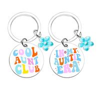 2 Llaveros Geniales De Aunt Club, Llavero Creativo, Llavero De Acero Inoxidable, Llavero De Regalo