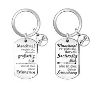 2 Llaveros Inspiradores, Llaveros con Letras, Llaveros Creativos, Joyas De Metal.