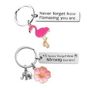 2 Llaveros Largos Inspiradores, Una Variedad De Formas De Animales, Coles con Energía Positiva, Regalos Conmemorativos De Bendición.