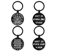 2 Llaveros, Llavero Divertido De Acero Inoxidable, Cole De Bendición De Cumpleaños, Adecuado para Regalos De Cumpleaños Y del Día De La Madre.