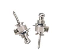 2 llaves antideslizantes para correa de guitarra, botones de bloqueo de correa de metal, botones para guitarra eléctrica y bajo