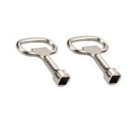 2 llaves cuadradas, 8 mm, llave cuadrada, grifo exterior, grifos exteriores, llave de ventilación, llave universal, para caja de electricidad, autobús urbano, etc