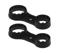原文 2 llaves de bicicleta compatibles con XCT/XCM/XCR bicicleta de montaña de doble cabeza, herramientas de desmontaje de horquilla