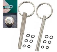 2 llaves de cabeza ovalada para Jura, llaves de cabeza ovalada con llavero, piezas de llave de cabeza ovalada y llavero para Jura/Krups Siziliana/AEG máquinas de café automáticas para desmontar el