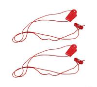 2 llaves de seguridad magnéticas para cinta de correr, interruptor de parada de plástico ABS para la mayoría de cintas de correr, incluyendo proform, rojo 15 x 40 mm y 17 x 42 mm