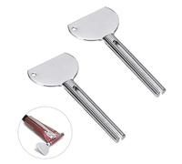 2 llaves exprimidoras de tubos de metal de acero inoxidable plateado, exprimidores de tubo de pasta de dientes, exprimidor de tubo de metal, seguridad en el baño, ayudas y accesorios