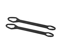 2 llaves universales de 8 mm a 22 mm, llave Torx autoajustable multifuncional, herramienta de reparación de doble extremo ajustable para bricolaje, mantenimiento de automóviles y (Negro)