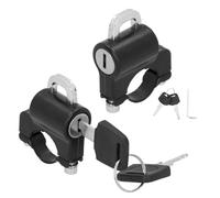 2 Localización de casco de motocicleta, bloqueo de seguridad del casco anti -seguridad anti -reputación con 4 teclas para el manillar de moto de 0.9-1.1 pulgadas