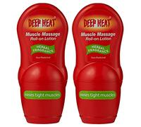 2 lociones enrollables para masaje muscular Deep Heat (fragancia herbal)